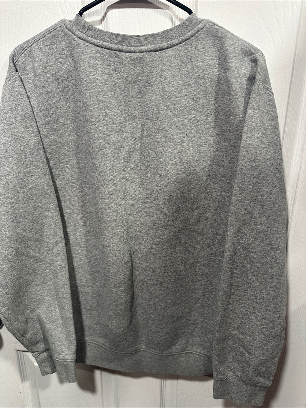 Nike Heather Gray Minimal Swoosh Crewneck Sweatshirt - Picture 4 of 4
